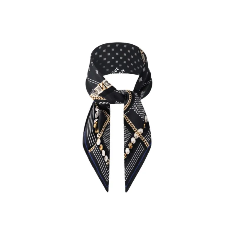 LOUIS VUITTON Damier Tied Up Silk Bandana-1