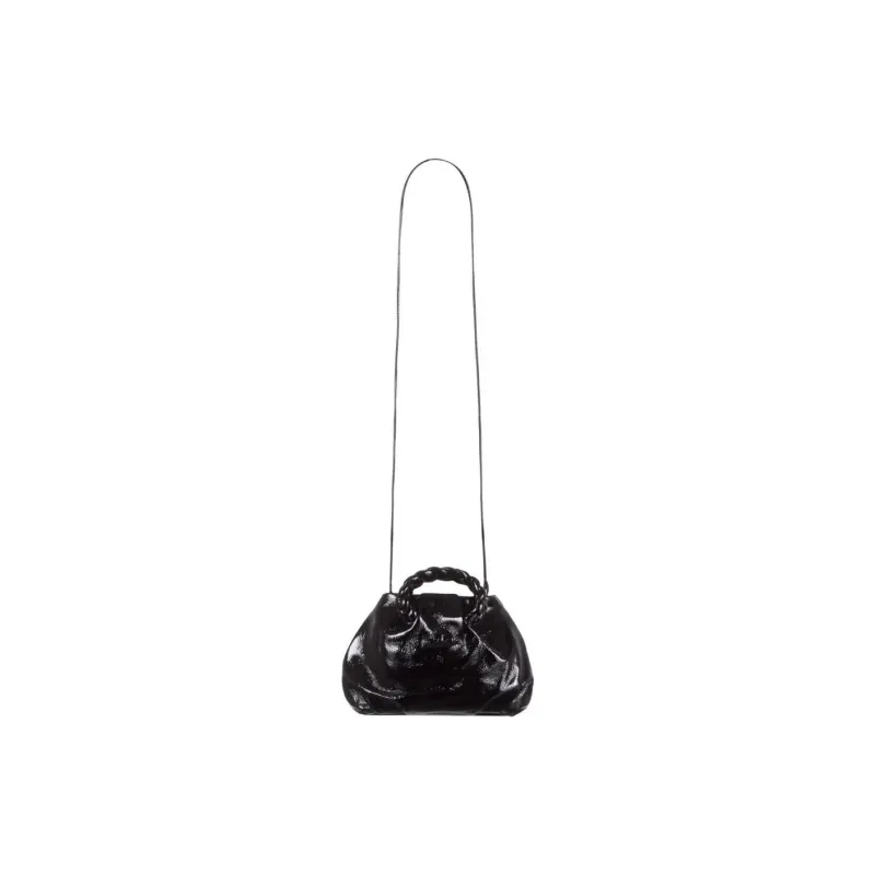 Hereu Lambskin Tote Bag, Shopping Bag, Handbag Women's Black-1