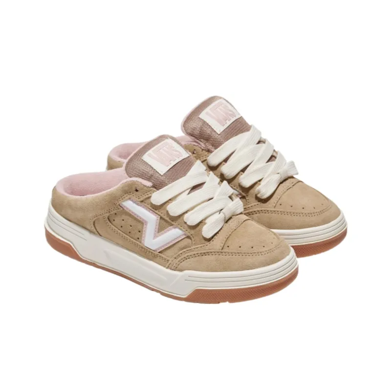 Vans Upland Anti Slip Wear Resistant Low Top Skateboard Shoes Unisex Brown-1