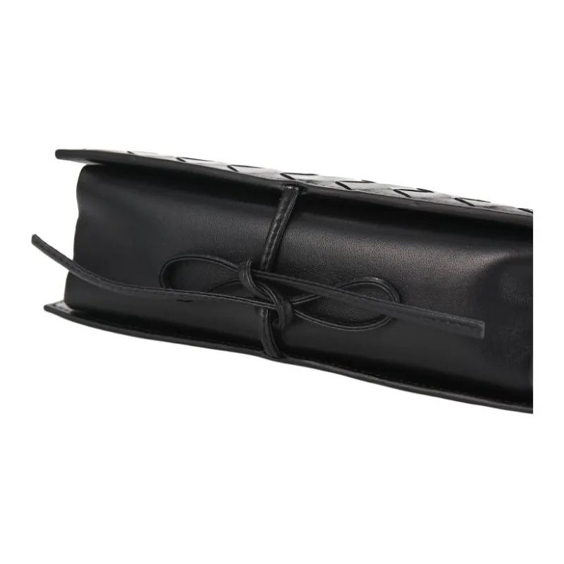 Bottega Veneta Calfskin Shoulder Bag Women's Black-4