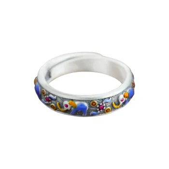 CHIC-ZONE 999 Fine Silver Rings Unisex