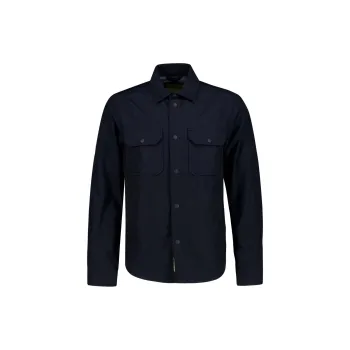 WOOLRICH Long Sleeved Curved Hem Overshirt