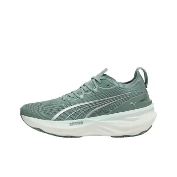 PUMA ForeverRun NITRO™ II Anti Slip Wear Resistant Low Top Casual Running Shoes Men's Green White