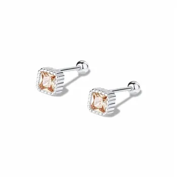 KMONADO 999 Fine Silver Trendy Fashion Luxurious Elegance Niche Design Versatile Earlobe Piercing Unisex