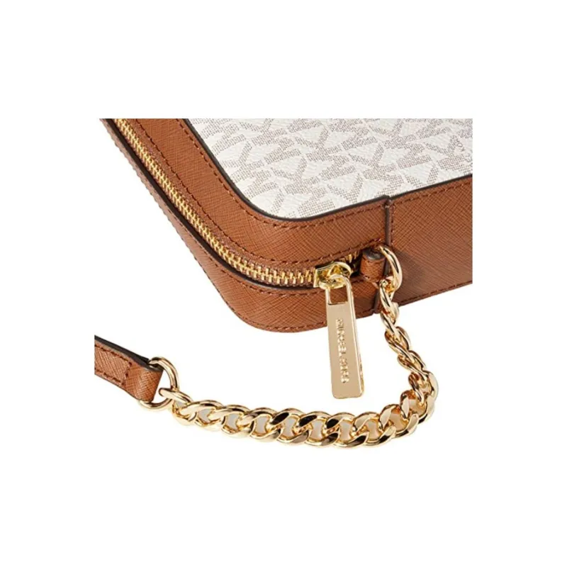 MICHAEL KORS PVC Shoulder Bag Large Size Women's Vanilla & Oak-2