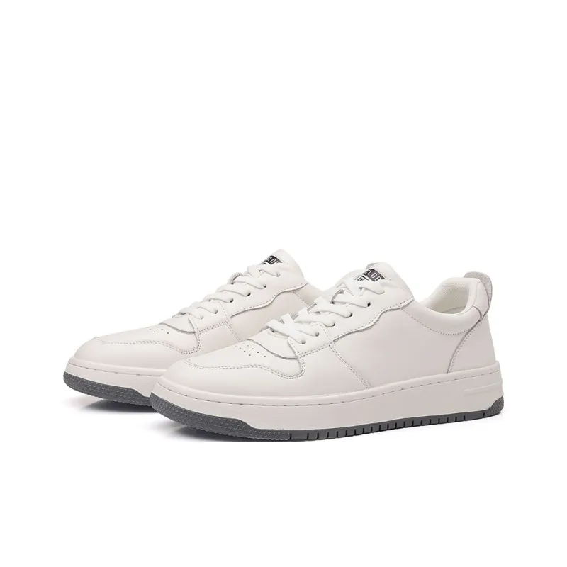 POPULAR ROUSE PR Low Top Skateboard Shoes Men's White-3