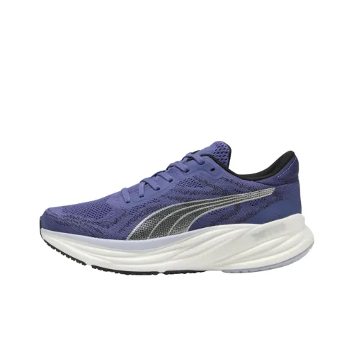 PUMA Magnify Nitro 2 Anti Slip Wear Resistant Low Top Casual Running Shoes Men's Blue Purple