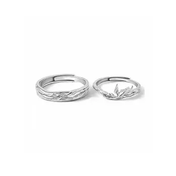 GUDUD 999 Fine Silver Rings Unisex