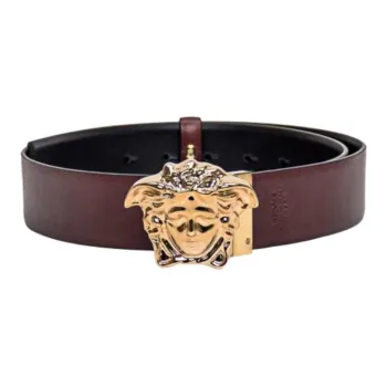 VERSACE La Medusa Leather Belt