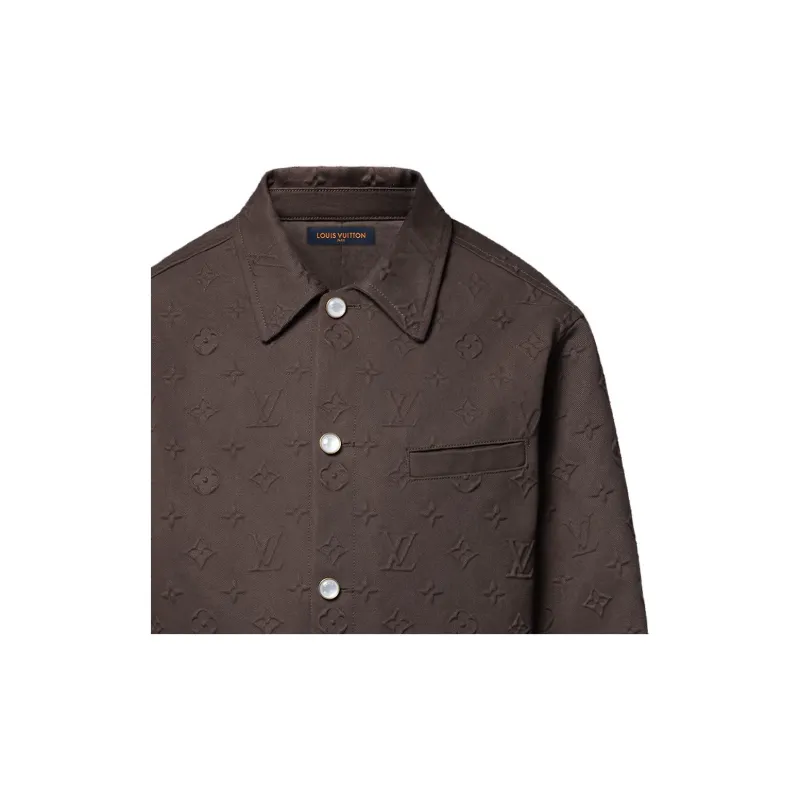 LOUIS VUITTON Monogram Embossed Overshirt-3