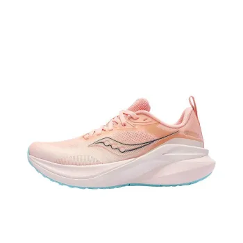 Saucony Anti Slip Wear Resistant Low Top Running Shoes Women's Light Pink