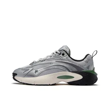 FILA FUSION RING Cushioning Low Top Running Shoes Men's Gray Silver