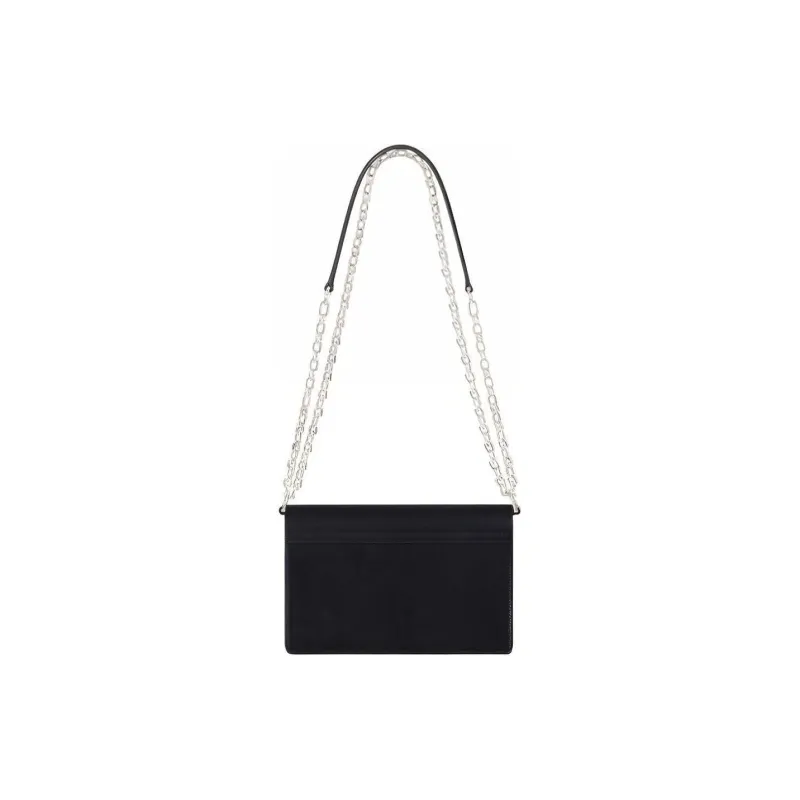 Givenchy Smooth Cow Leather Box Bag Crossbody Shoulder Bag Medium Size Women's Black-3