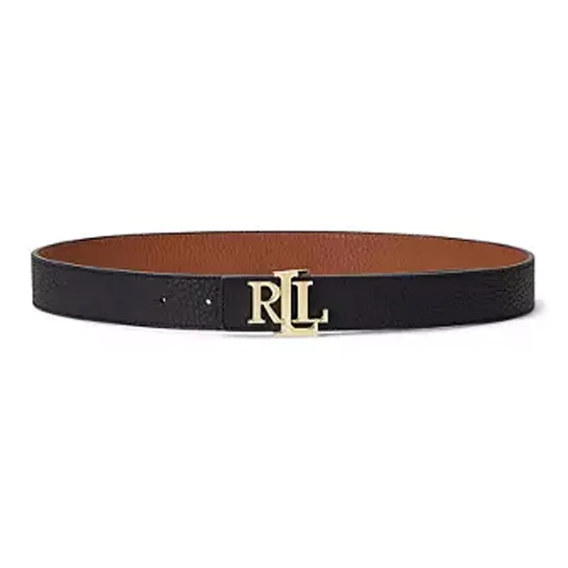 Polo Ralph Lauren Cow Leather Belts Women's Black/Brown -0