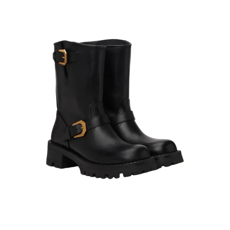 FANSIZHE Ankle Boots 4.5cm Women's Black-2