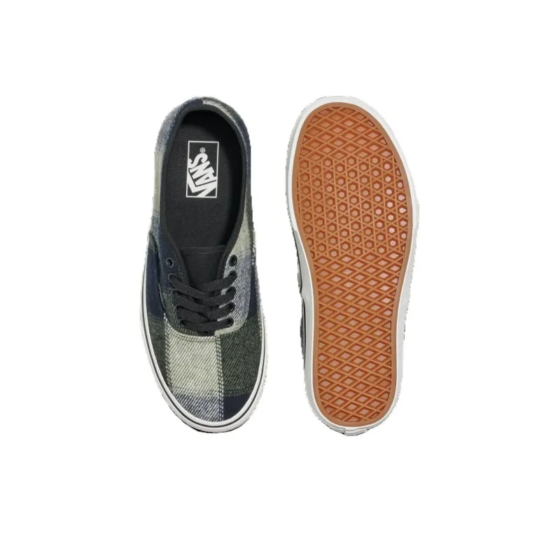 Authentic Vans 'Brushed Plaid Olive Green Black'-4