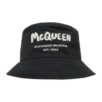 Alexander McQueen Graffiti Logo Bucket Hat