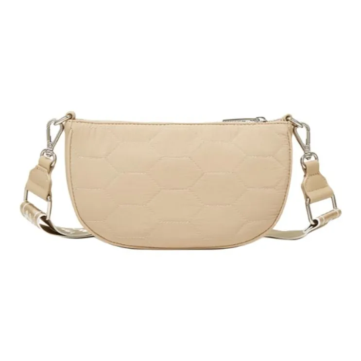 Kappa Fabric Crossbody Bag, Shoulder Bag Women's Khaki-2