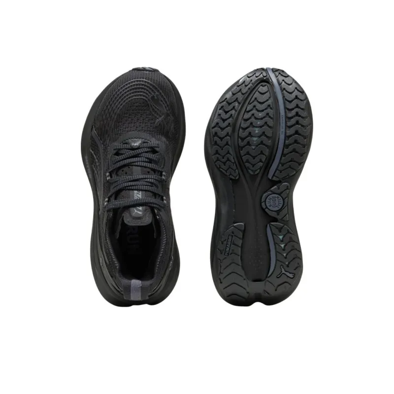 PUMA Cushioning Slip Resistant Low Top Casual Running Shoes Women's Black Loose Fit-3
