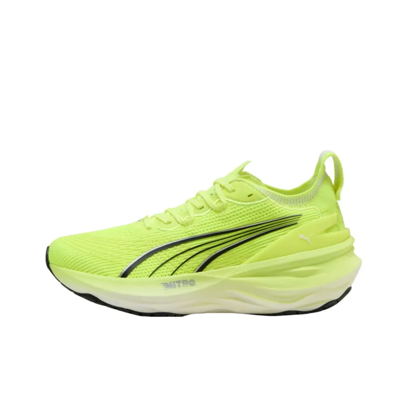 PUMA ForeverRun NITRO™ II Anti Slip Wear Resistant Low Top Running Shoes Men's Yellow Black-0