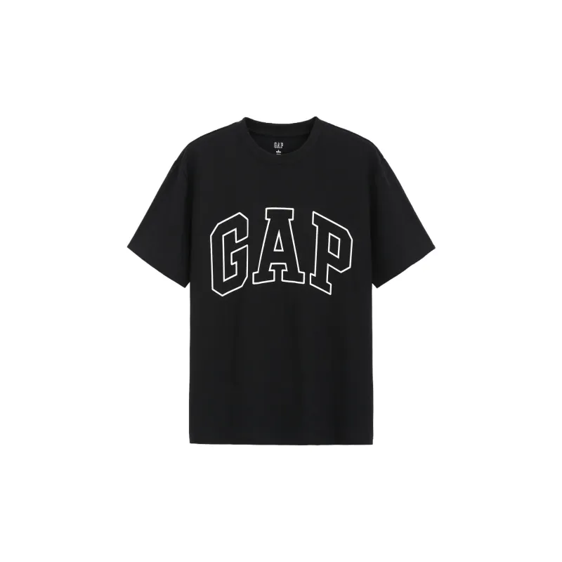 GAP T-Shirts Unisex Black+Necklace-1