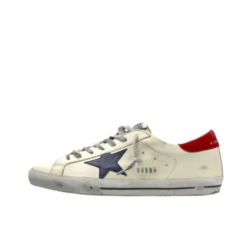 Golden Chelsea Super Star Low Top Skateboard Shoes Men's Ecru