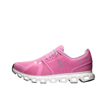 On Running Cloud 6 Raspberry White Women's
