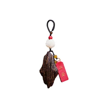 Tan Xin Sandalwood Wooden Product Keychain Unisex