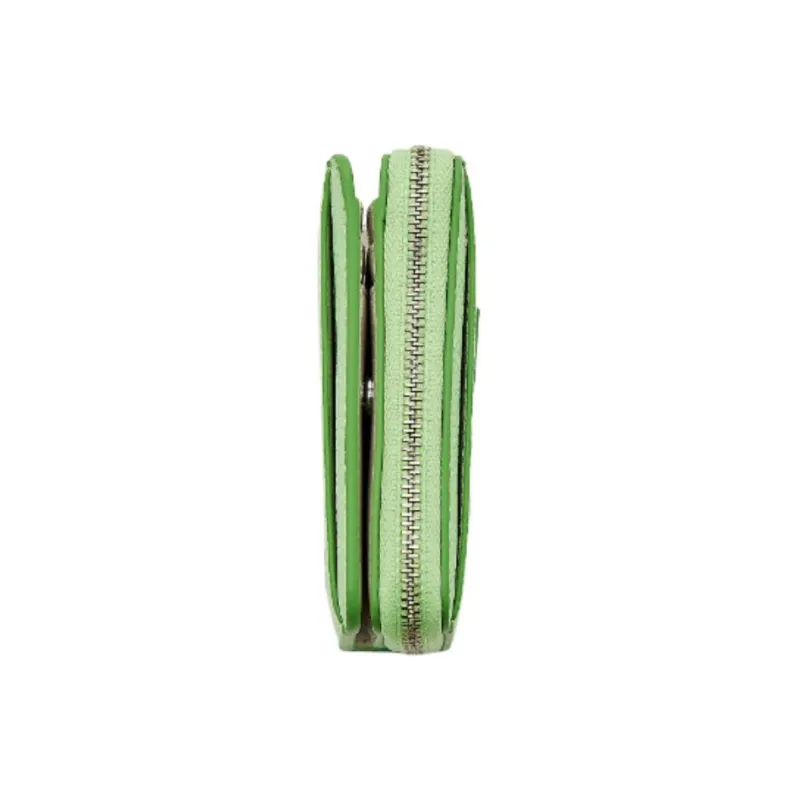 MARC JACOBS Leather Wallet Mini Women's Light Green-1