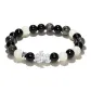 Chinese Auspicious Animal Beaded Bracelet (999 Fine Silver) Black