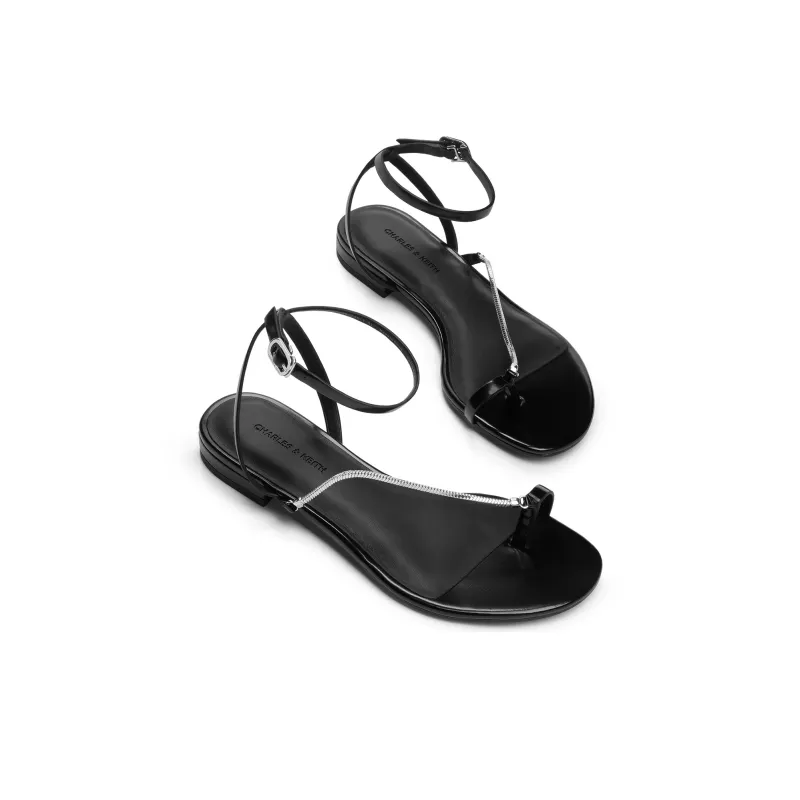 CHARLES&KEITH Small Ck One Strap Sandals 1.6cm Women's-6