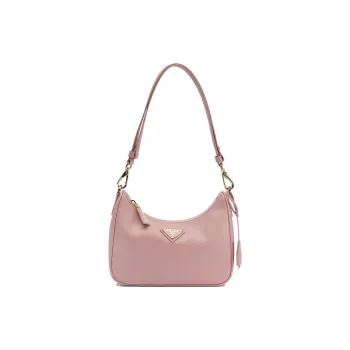 PRADA Lambskin Shoulder Bag Mini Women's Pink