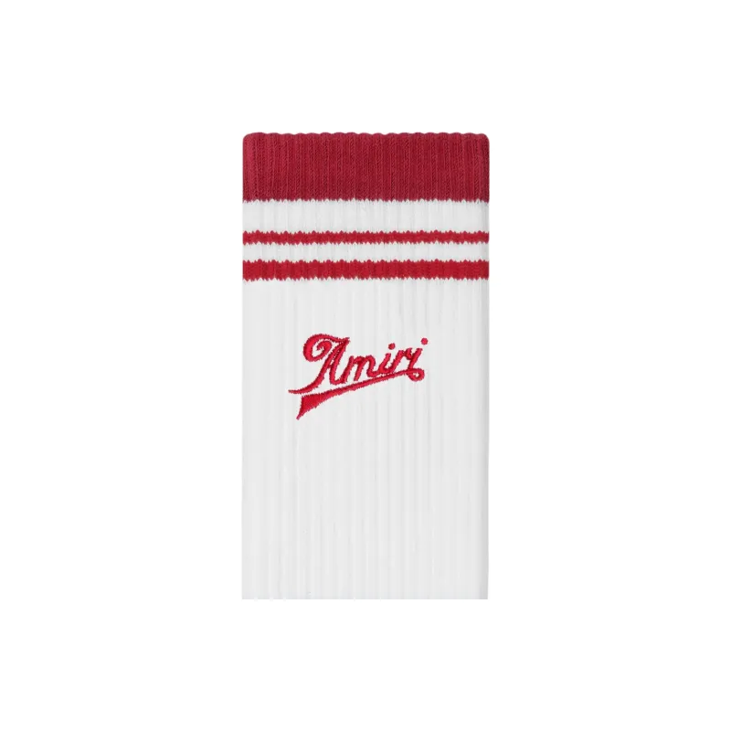 AMIRI Socks 'Varsity Red'-1