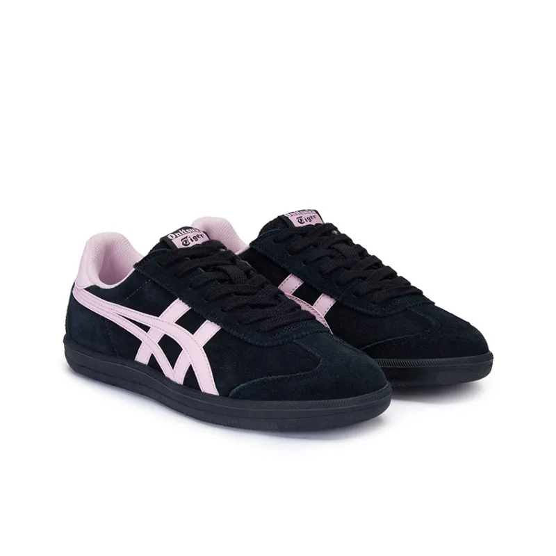 Onitsuka Tiger Tokuten Anti Slip Wear Resistant Low Top Skateboard Shoes Women's Black-2