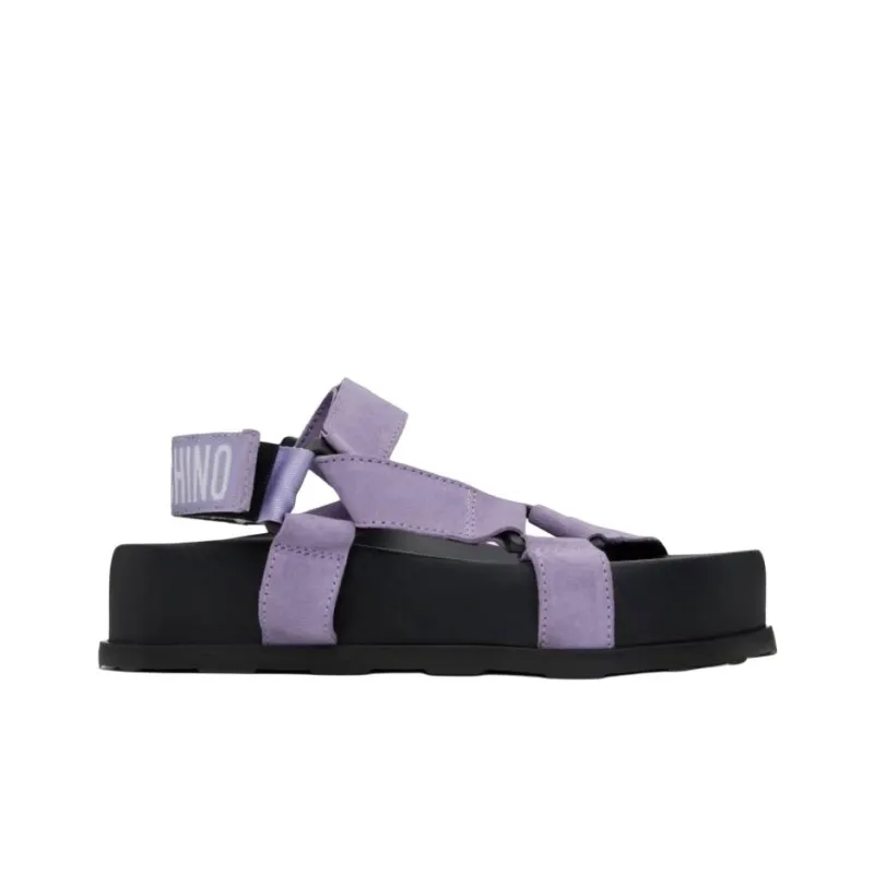 MOSCHINO Strap Sandals 4.5cm Women's Purple-1