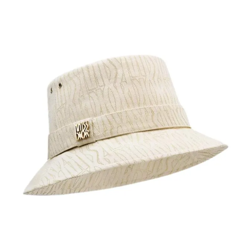 DIOR Viscose Bucket Hats Women's White-1