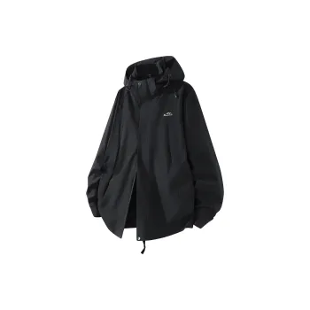 Kepu Waterproof And Windproof To Keep Warm Windbreaker Jacket Unisex Black