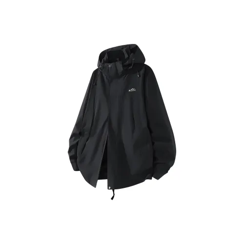Kepu Waterproof And Windproof To Keep Warm Windbreaker Jacket Unisex Black