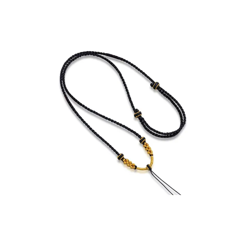 Moon Jewelry Braided String Necklaces Unisex-13