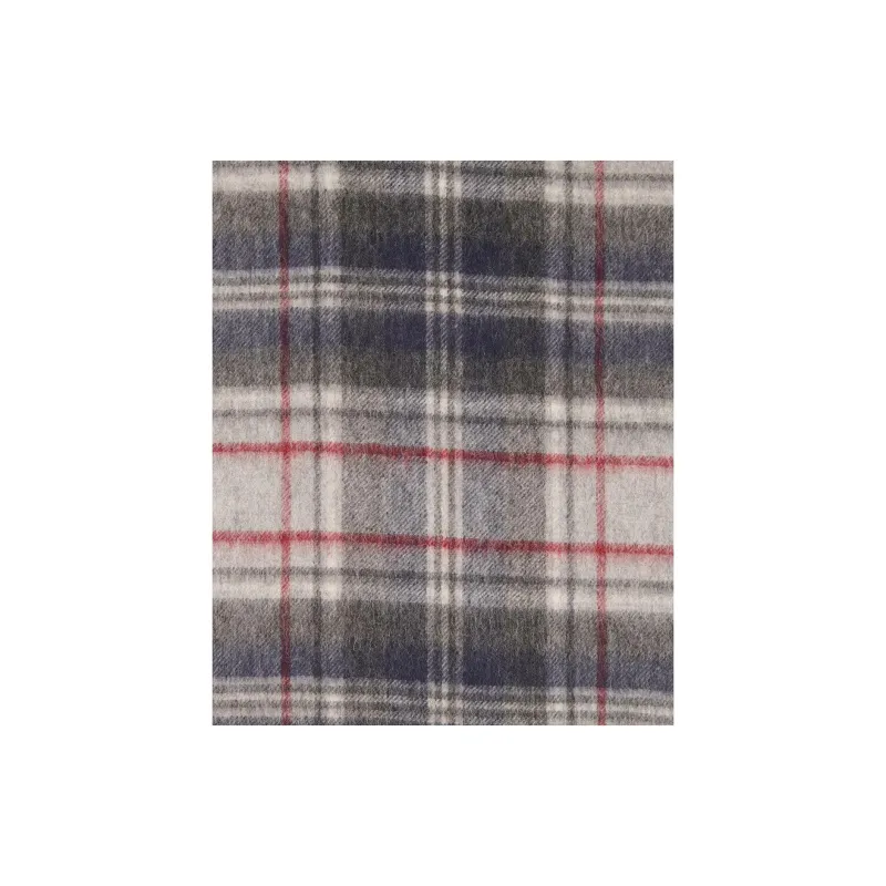 BARBOUR Lambswool, Cashmere Knit Scarves Unisex Gray-3