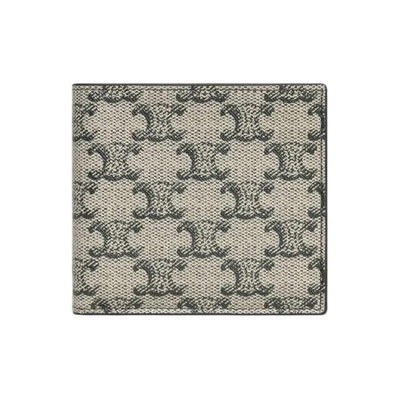CELINE Triomphe Canvas Wallet Men's Light Umber-0