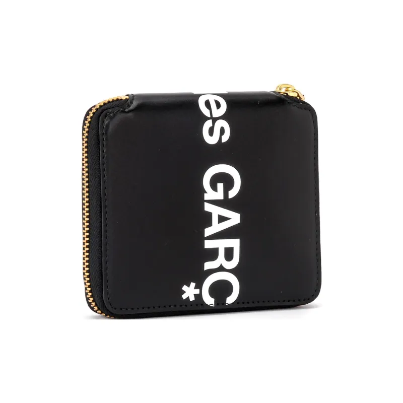 CDG Play Leather Wallet Men's Black-2