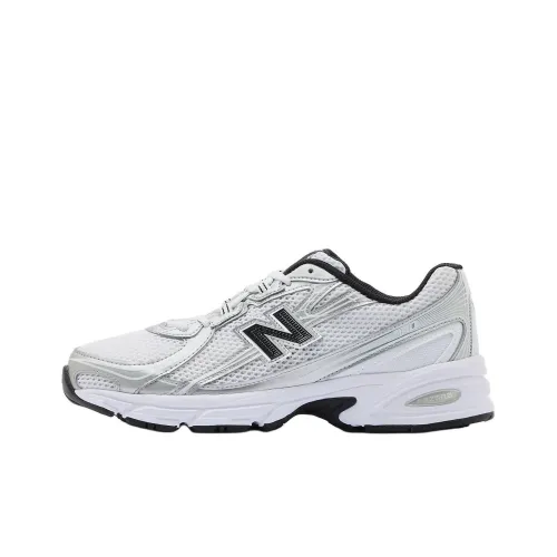 New Balance NB 740 Anti Slip Wear Resistant Low Top Casual Running Shoes Unisex White