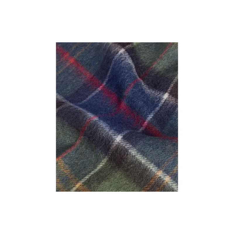 BARBOUR Wool Cashmere Knit Scarves Men's Green-3