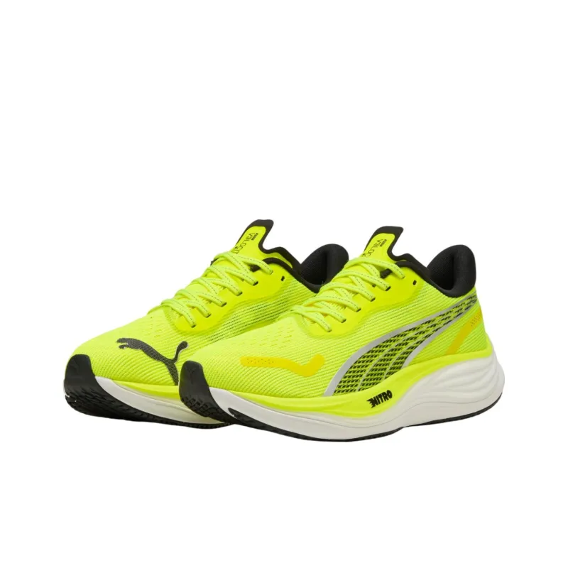 PUMA Velocity NITRO™ 3 Cushioned Slip-Resistant Low-Top Casual Running Shoes Men's Yellow-2