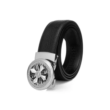 SEPTWOLVES Cow Leather Leather Belts Men's Width 3.5CM