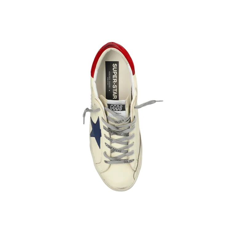 Golden Goose Super-Star Low-Top Skateboard Shoes Men's Ecru-4