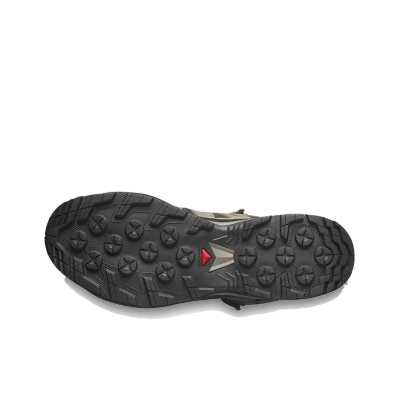 SALOMON X Adventure Slip Resistant, Abrasion Resistant, Waterproof Mid Top Hiking Shoes Men's Gray-2