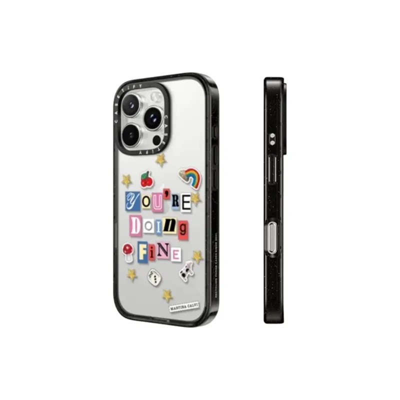 CASETIFY PC+TPU Material Martina Calvi You're Doing A Great Job Phone Cases Compatible With IPhone 16/15 Collection-0