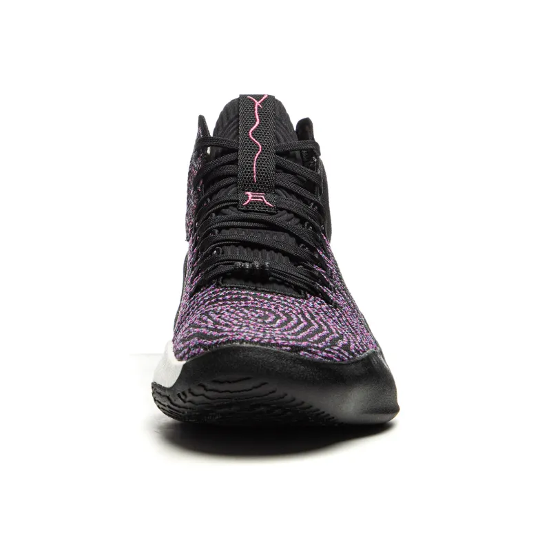 LiNing Charming ULTRA Anti Slip Wear Resistant Mid Top Basketball Shoes Men's Black-4